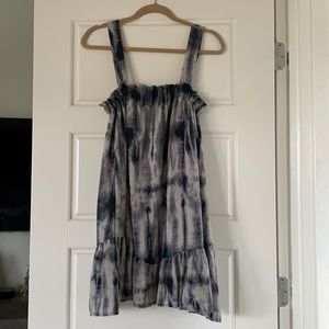 Tie-dye (Shibori) flouncy dress, convertible!